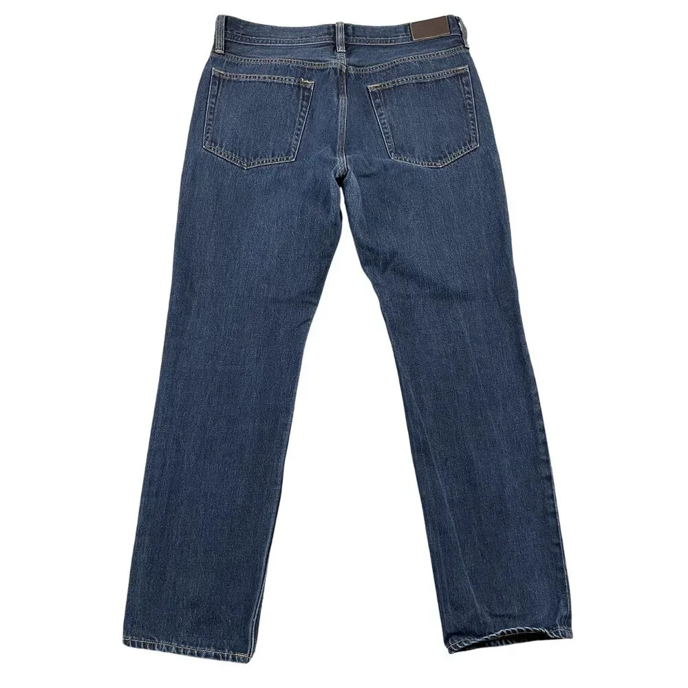 J.Crew Jeans Mens 32x28 the Sutton Dark Wash Straight Leg Denim - Picture 2 of 8